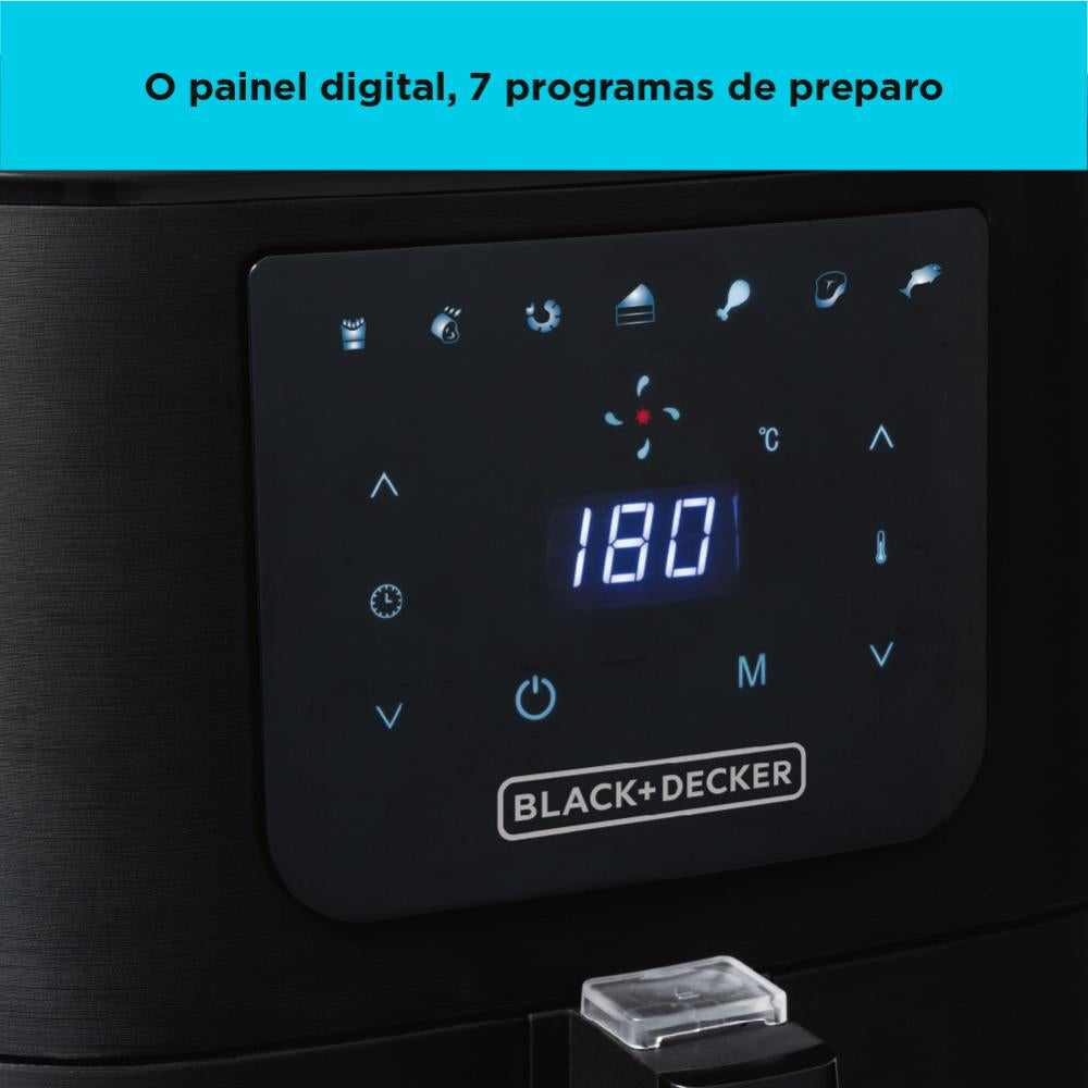 Fritadeira Elétrica Air Fryer Digital 7L - 1700W